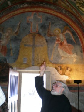Abbazia di Novalesa: un momento del sopralluogo