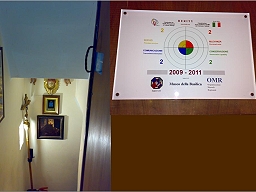 Il bersaglio HERITY affisso al museo